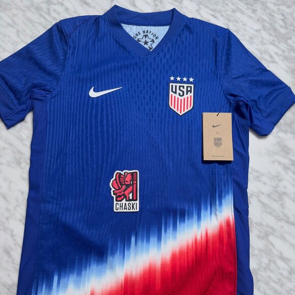 Nike 2024 USWNT 4-Star USA Adv Knit Away Soccer Jersey FJ1526-418